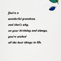 Love Watching You Grow Birthday Card for Grandson