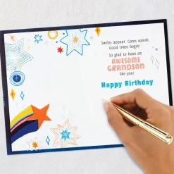 Love When You're Around Birthday Card for Grandson