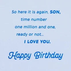 Love You a Million Times Birthday Card for Son