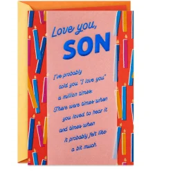 Love You a Million Times Birthday Card for Son
