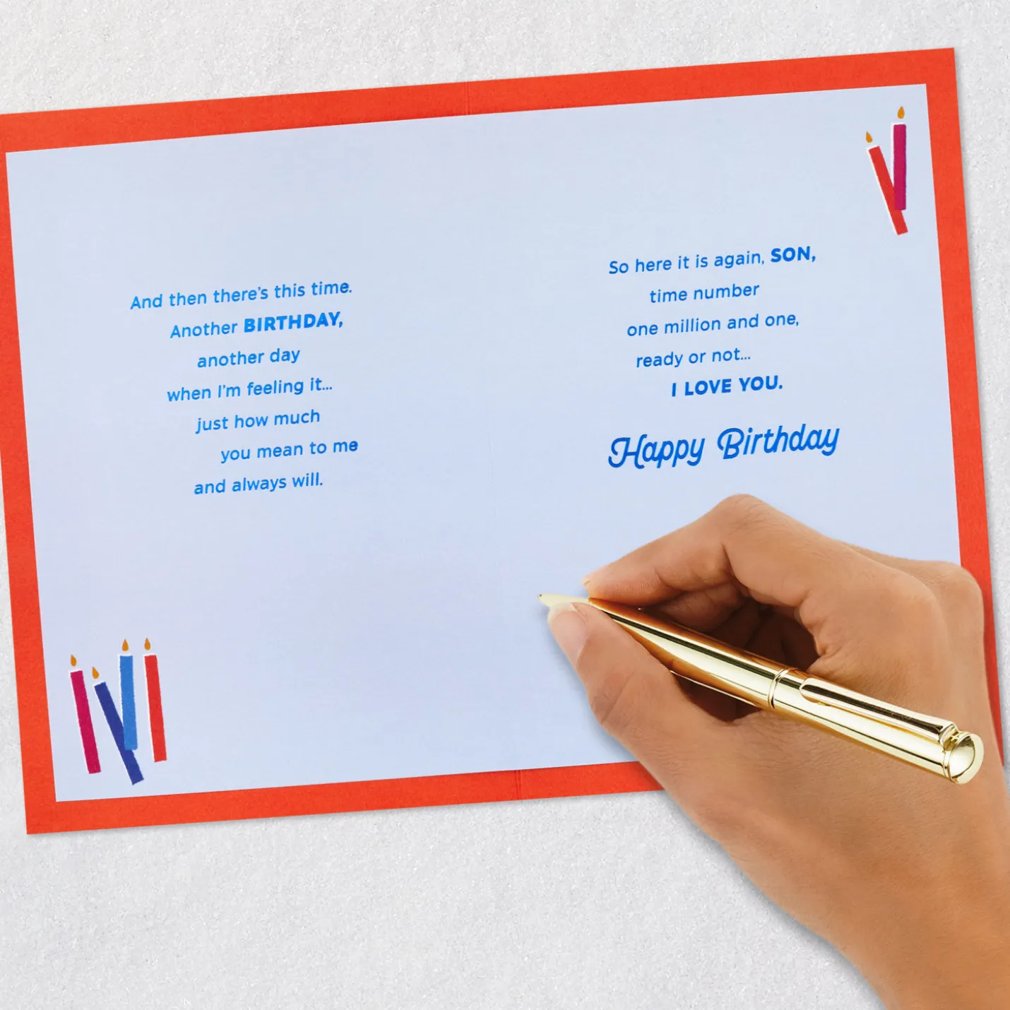 Love You a Million Times Birthday Card for Son