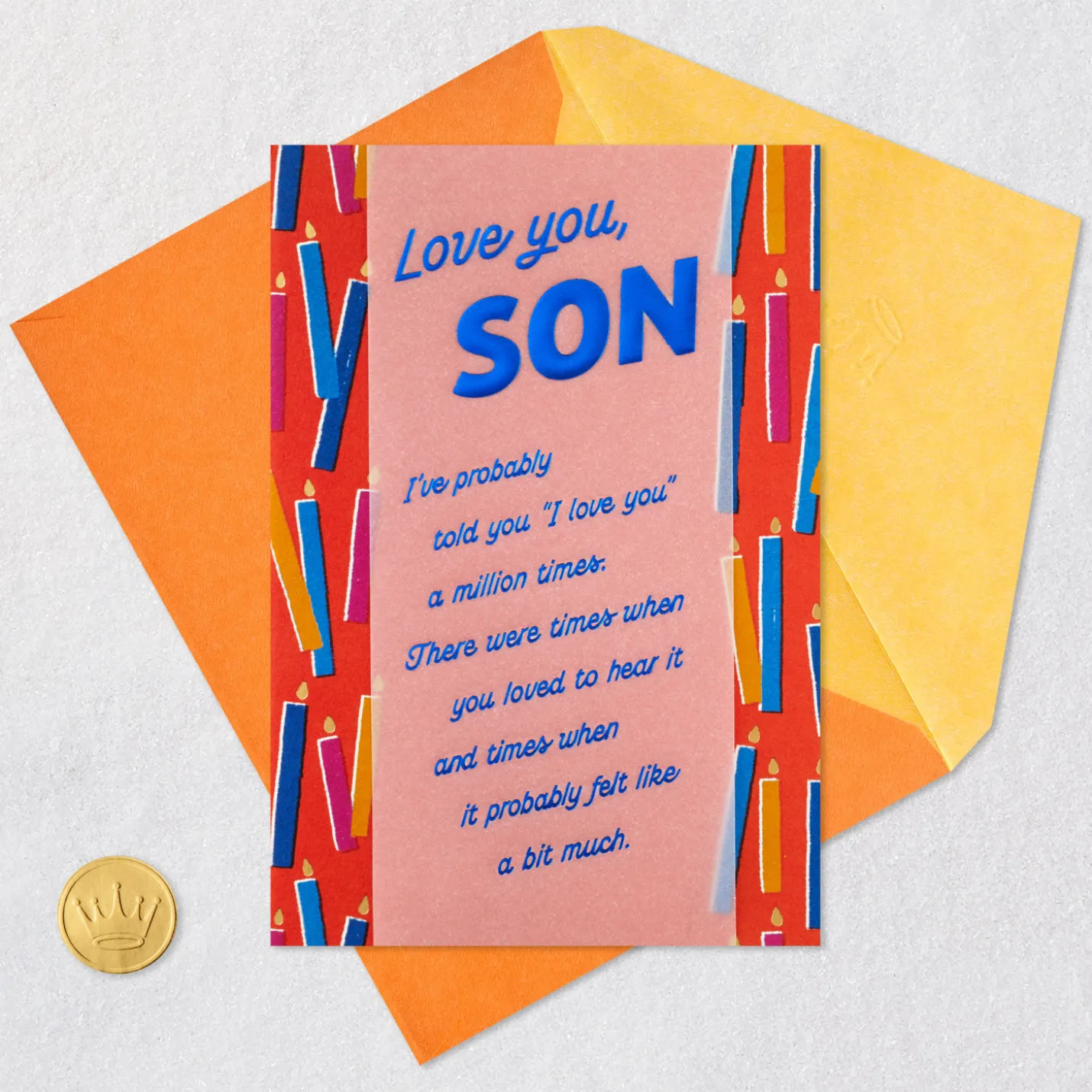 Love You a Million Times Birthday Card for Son
