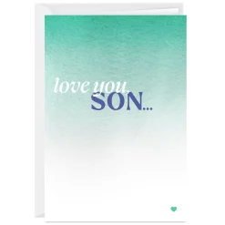 Love You Custom Card for Son