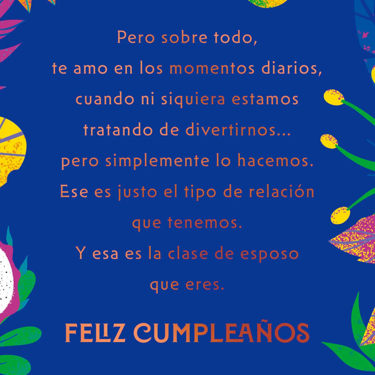 Love You Every Day Spanish-Language Birthday Card for Husband