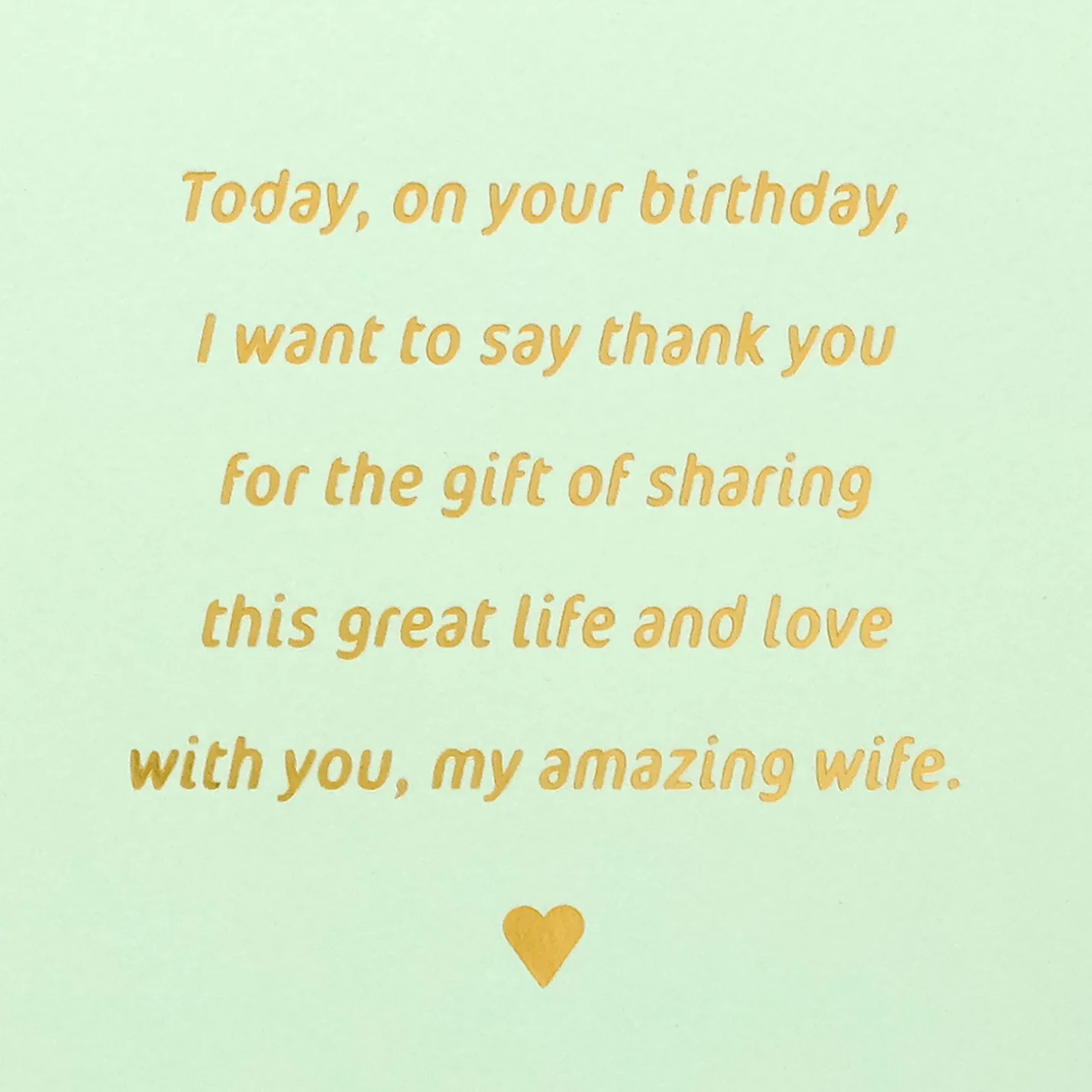 Love You More Every Year Birthday Card for Wife