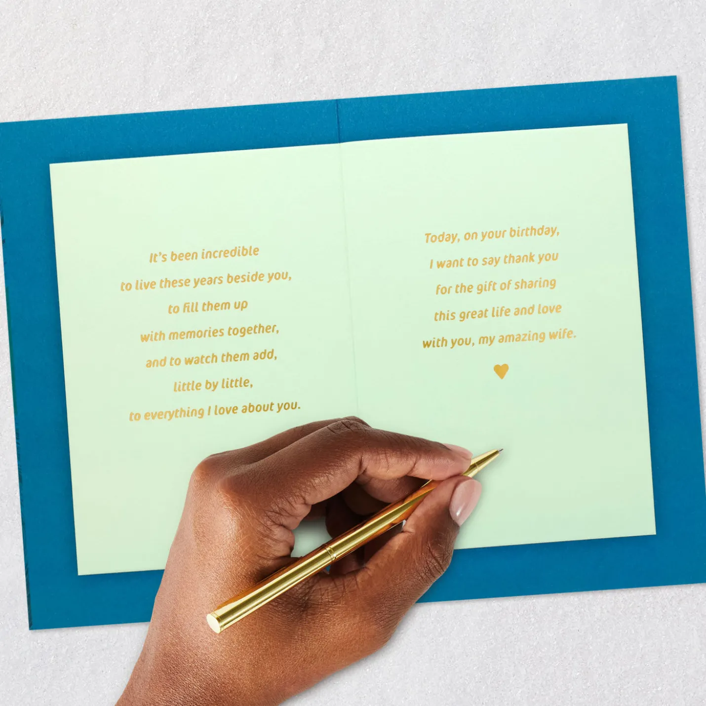 Love You More Every Year Birthday Card for Wife