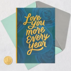 Love You More Every Year Birthday Card for Wife