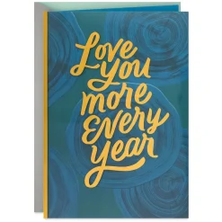 Love You More Every Year Birthday Card for Wife