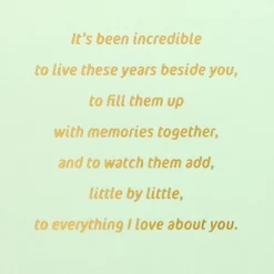 Love You More Every Year Birthday Card for Wife