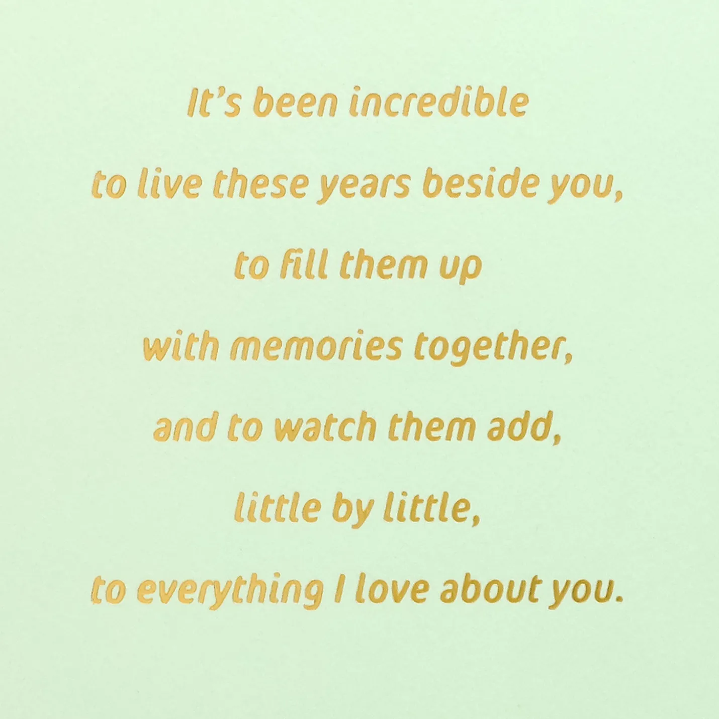 Love You More Every Year Birthday Card for Wife