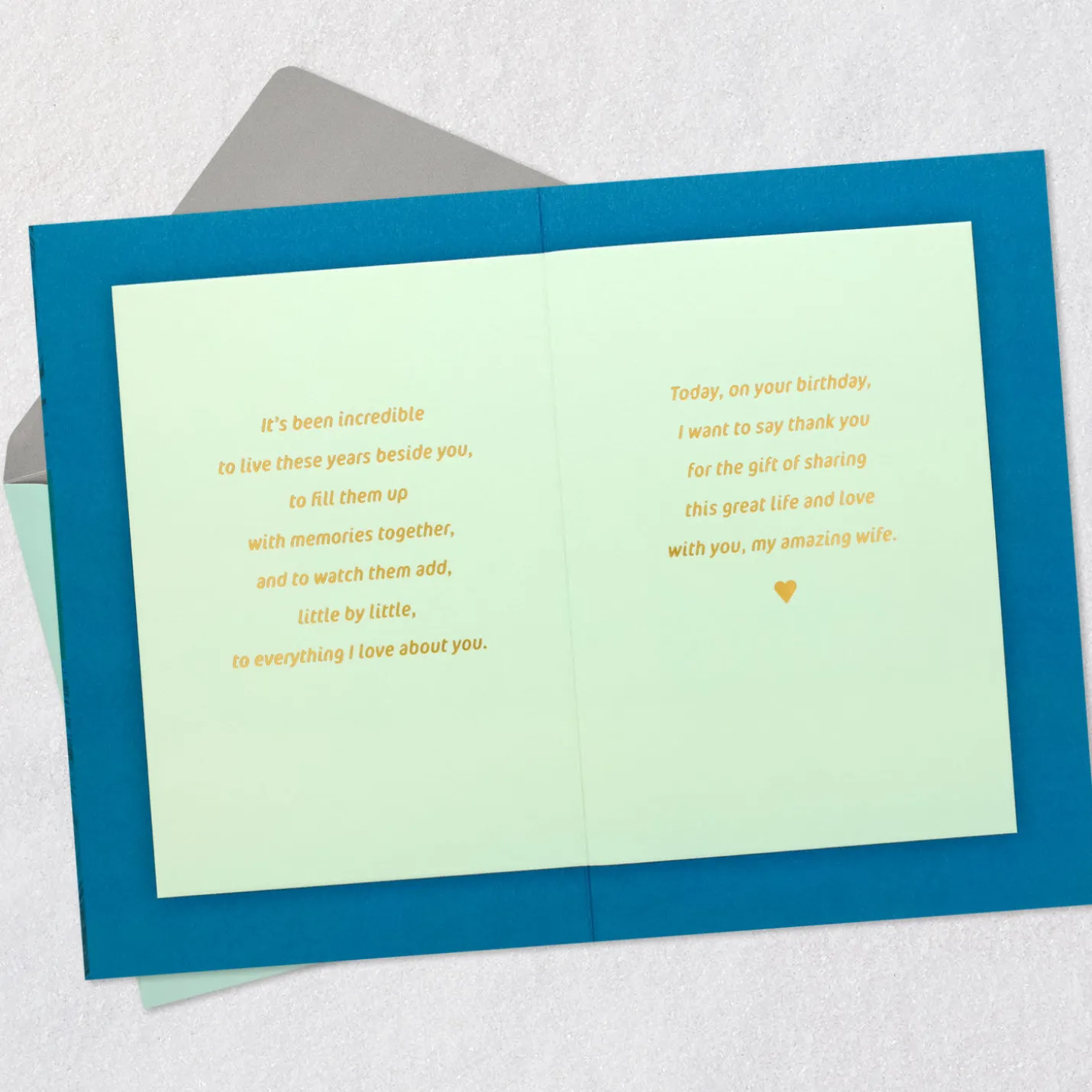 Love You More Every Year Birthday Card for Wife