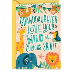 Love Your Wild Spirit Birthday Card for Granddaughter