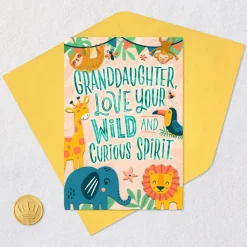 Love Your Wild Spirit Birthday Card for Granddaughter