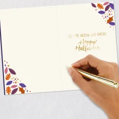 Love You to the Moon and Back Halloween Card for Granddaughter