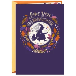 Love You to the Moon and Back Halloween Card for Granddaughter