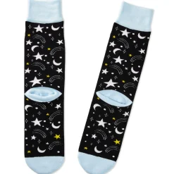 Love You To the Moon and Back Novelty Crew Socks