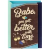 Lucky Me to Savor It All Romantic Birthday Card for Him