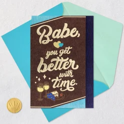 Lucky Me to Savor It All Romantic Birthday Card for Him