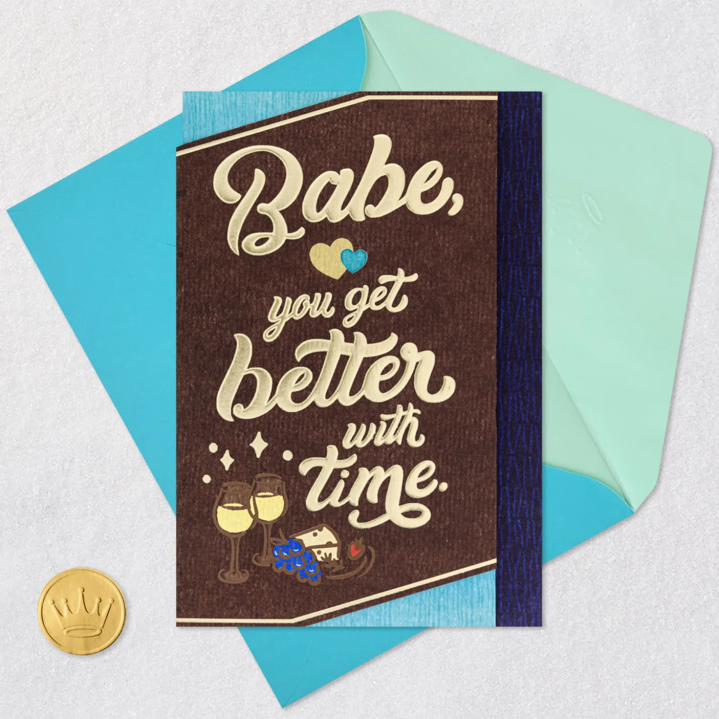 Lucky Me to Savor It All Romantic Birthday Card for Him