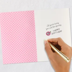 Lucky to Call You Family Birthday Card for Her