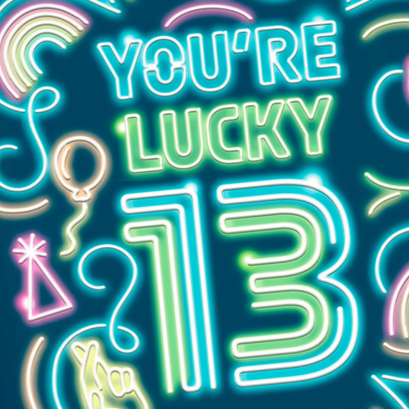 Lucky to Know You 13th Birthday Card
