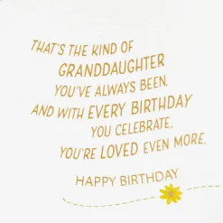 Lucky to Love You Birthday Card for Granddaughter