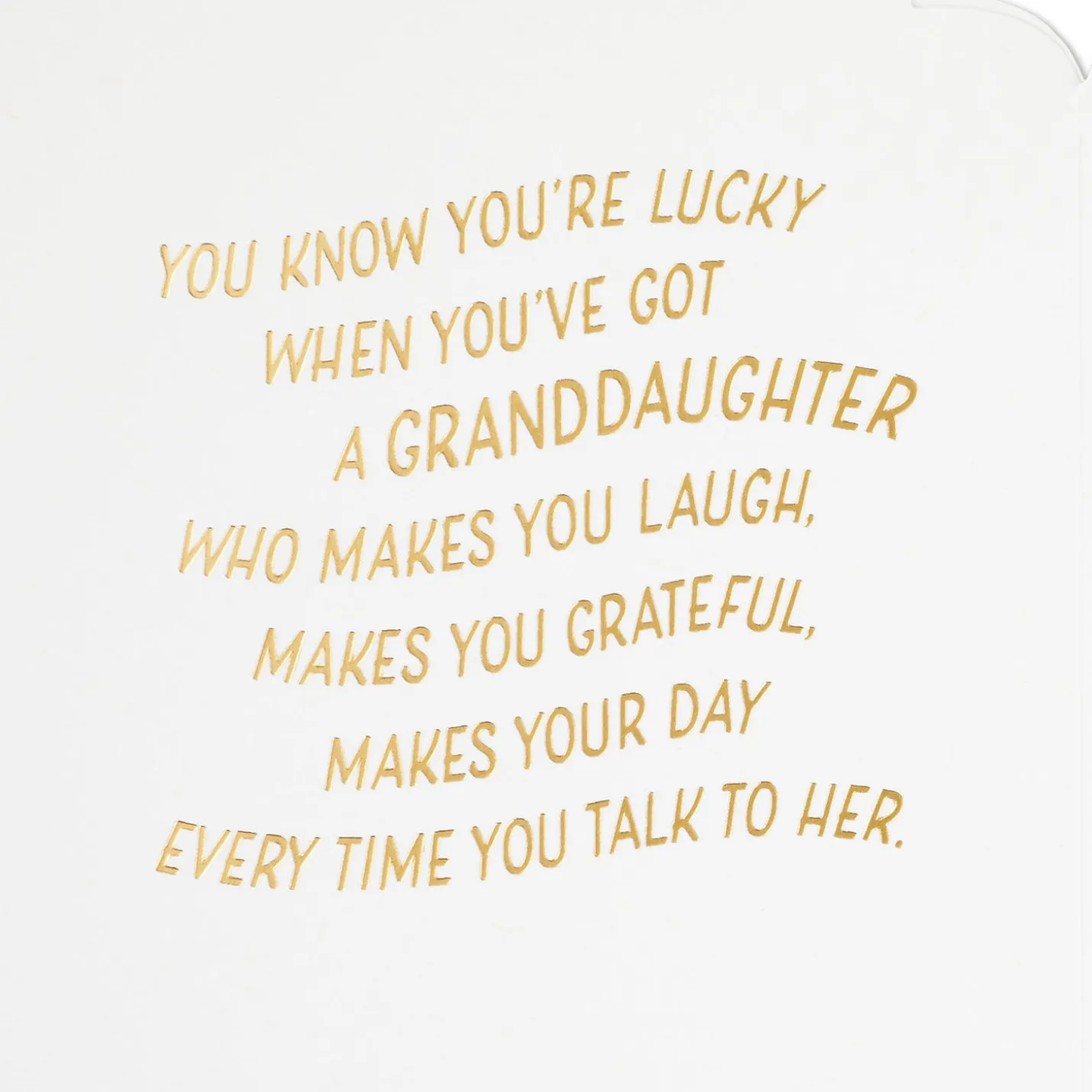Lucky to Love You Birthday Card for Granddaughter