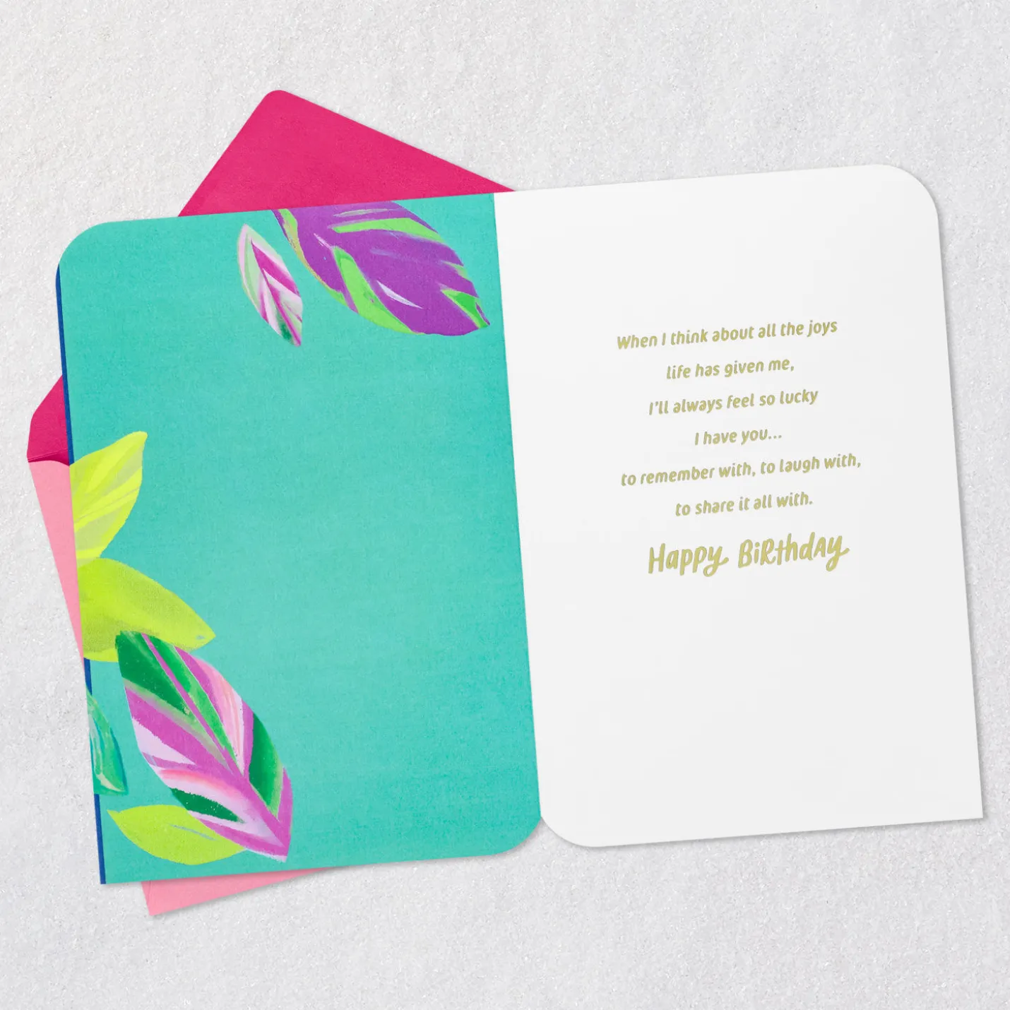 Lucky to Share It All With You Birthday Card for Sister