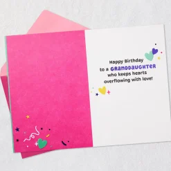 Luv You Birthday Card for Granddaughter