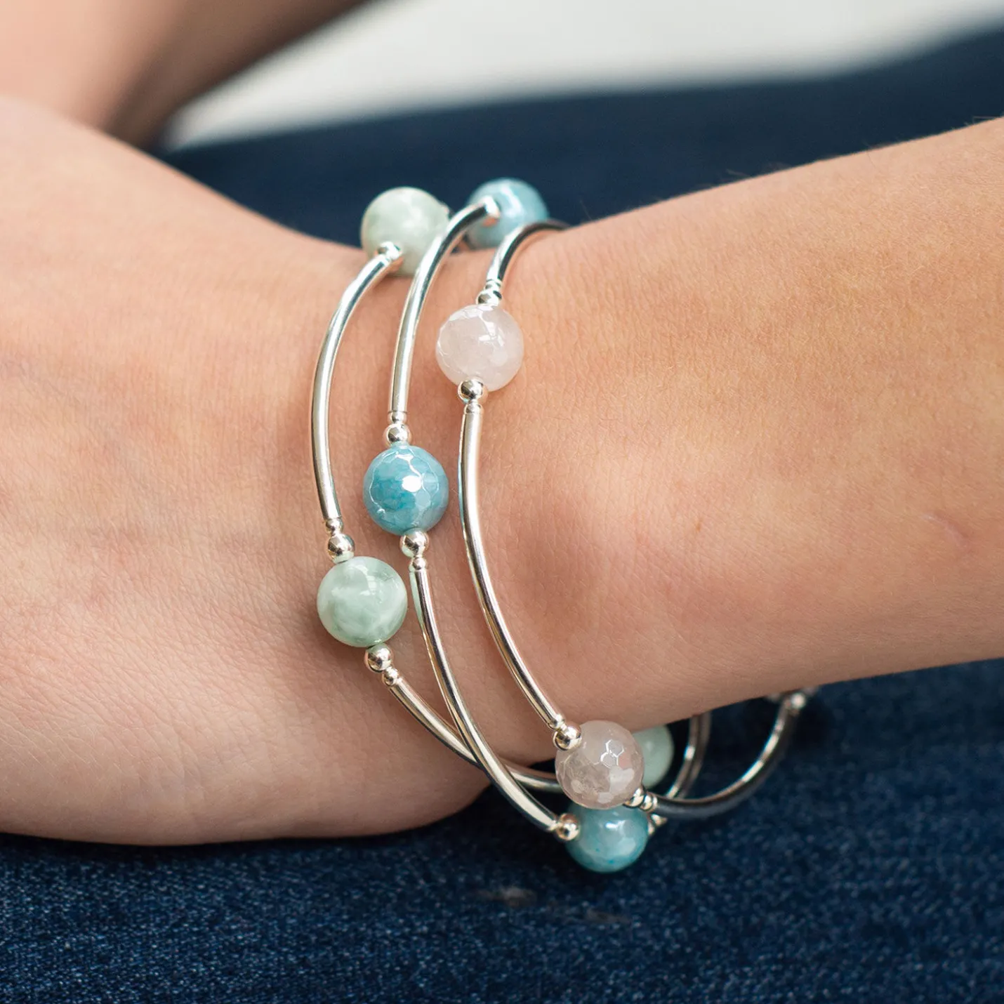 Made As Intended Green Angelite Blessing Bracelet