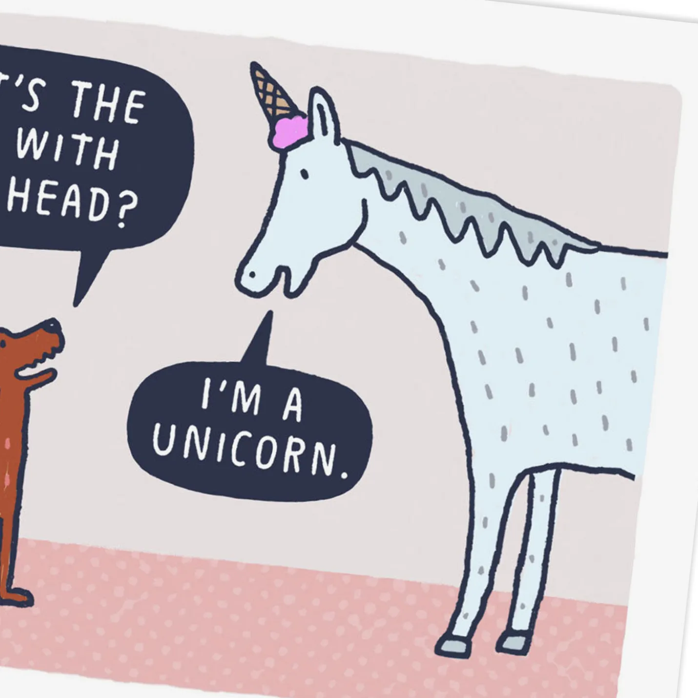 Magical and Delicious Unicorn Funny Birthday Card