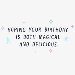 Magical and Delicious Unicorn Funny Birthday Card