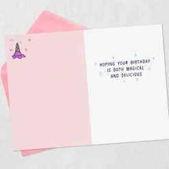 Magical and Delicious Unicorn Funny Birthday Card