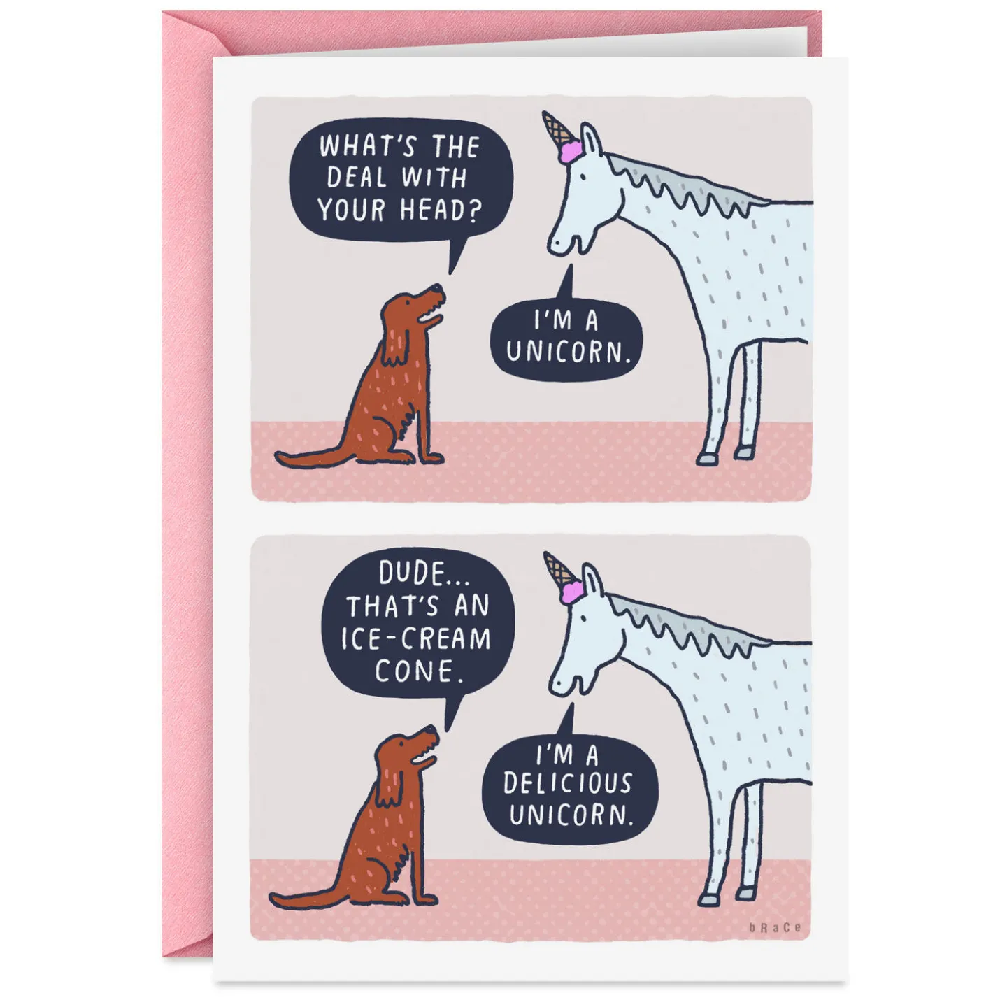 Magical and Delicious Unicorn Funny Birthday Card