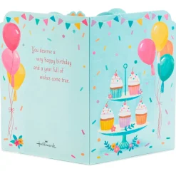 Make a Wish Musical 3D Pop-Up Birthday Card With Light