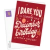 Make December About You Custom Birthday Card