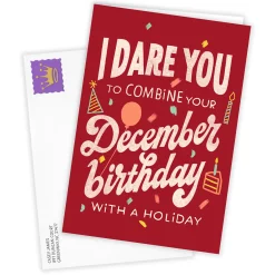 Make December About You Custom Birthday Card