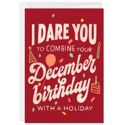 Make December About You Custom Birthday Card