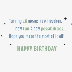 Make the Most of It 16th Birthday Card
