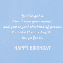 Make the Most of the Year Ahead Birthday Card