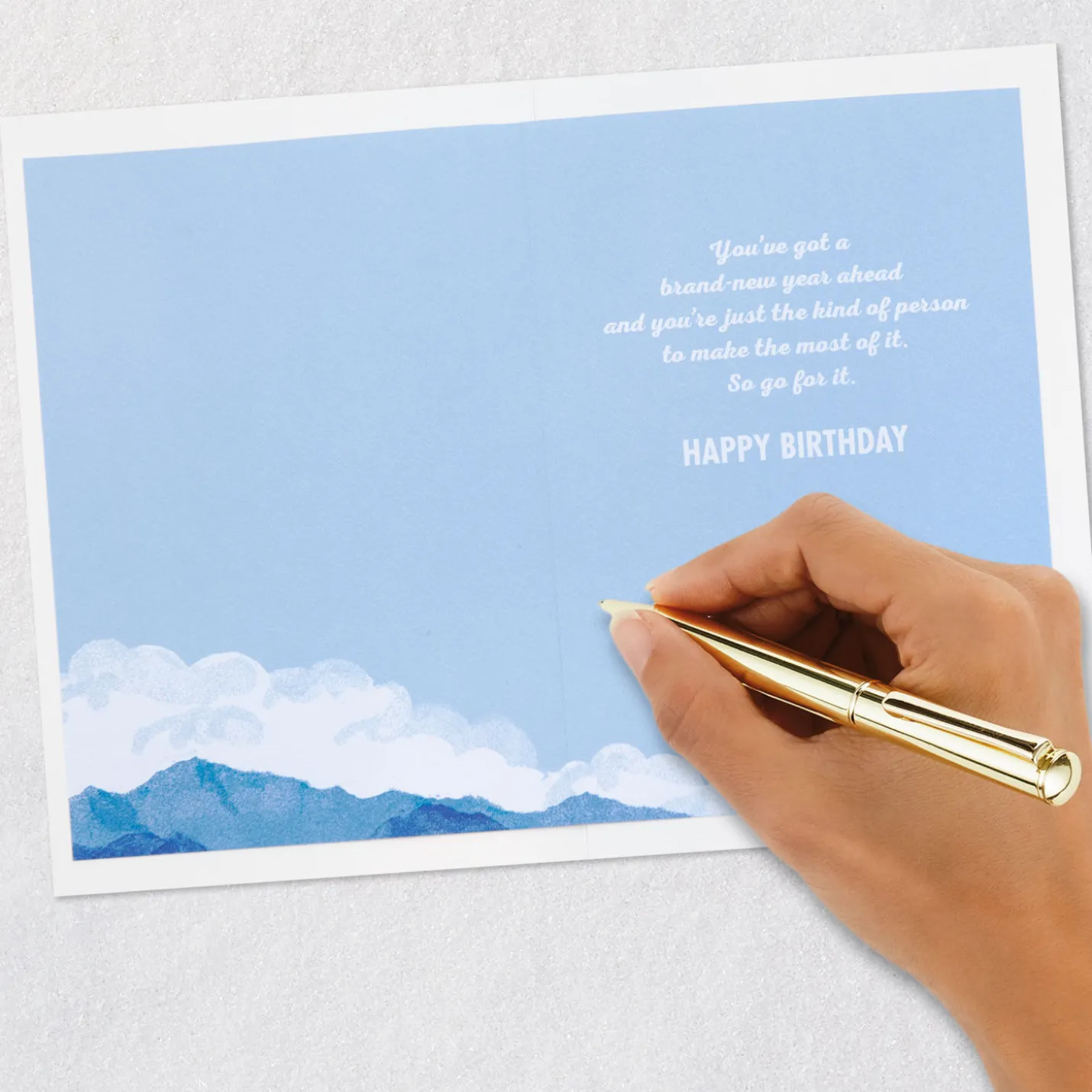 Make the Most of the Year Ahead Birthday Card