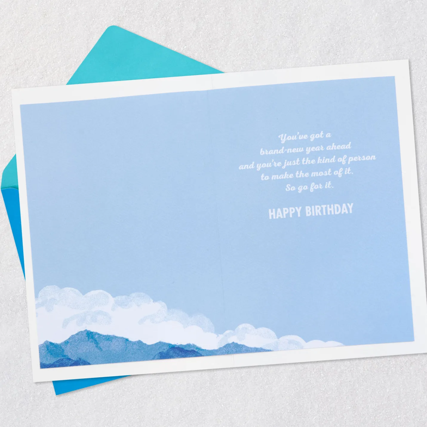 Make the Most of the Year Ahead Birthday Card
