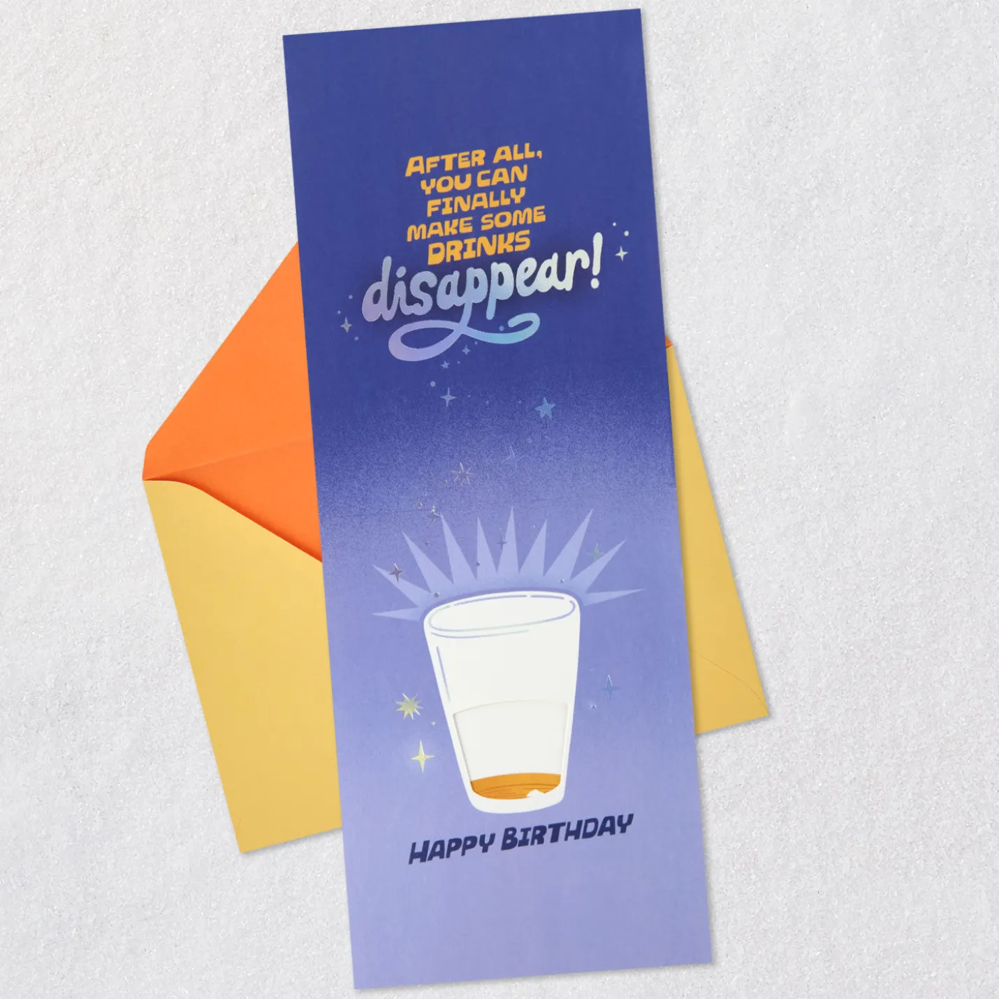 Make Some Drinks Disappear Funny 21st Birthday Card