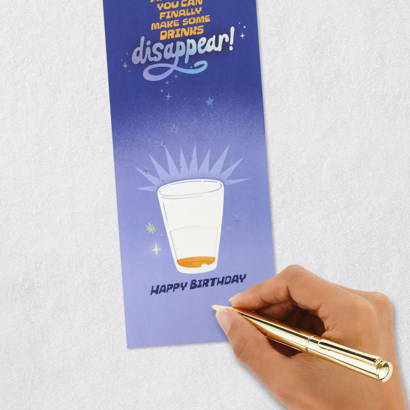 Make Some Drinks Disappear Funny 21st Birthday Card