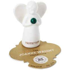 Malachite Angel of Protection Mini Angel Figurine, 2"