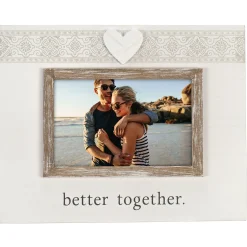 Malden Better Together Rustic Wood Picture Frame, 4x6