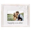 Malden Happily Ever After Rustic White Wood Picture Frame, 4x6