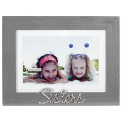 Malden Sisters Gray Distressed Wood Picture Frame, 4x6/5x7