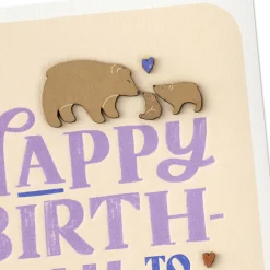 Mama Bear and Cubs Birthday Card for Mom From All