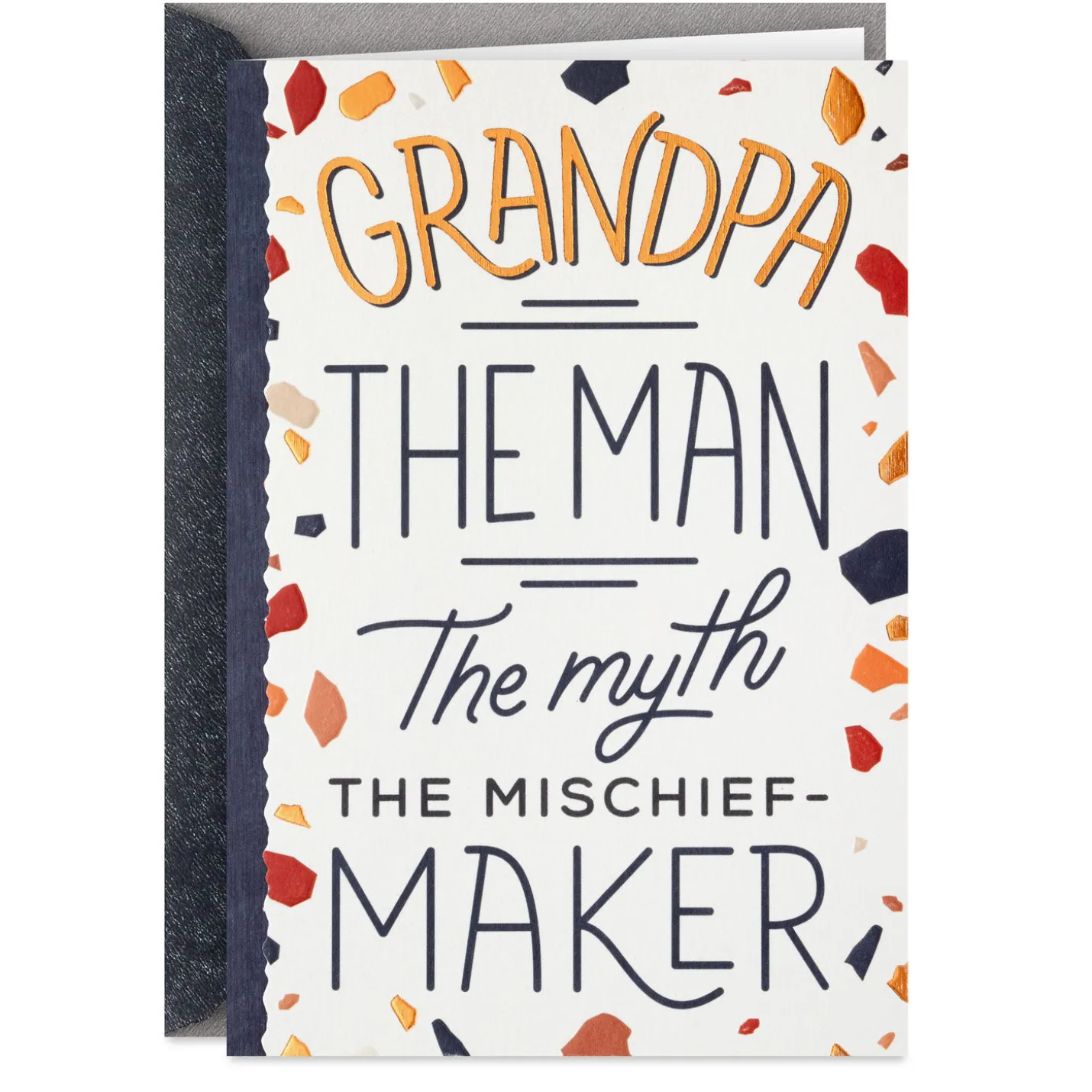 Man, Myth, Mischief-Maker Birthday Card for Grandpa